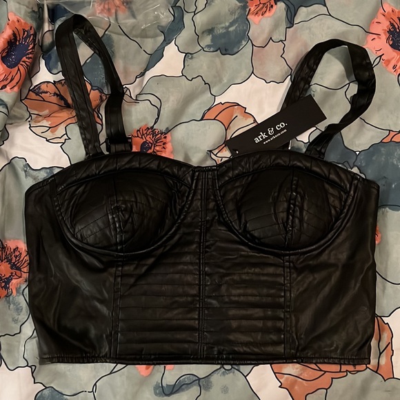 Faux Leather Lace Bralette Bought At Nasty… - Picture 5 of 5